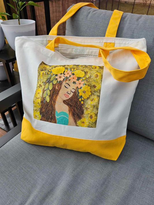 Faith - Large tote Bag (with zip)