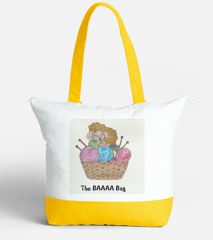 The BAAAA Bag - (Large with Zip)