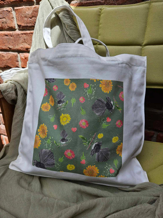 Wagtails - Small Tote Bag