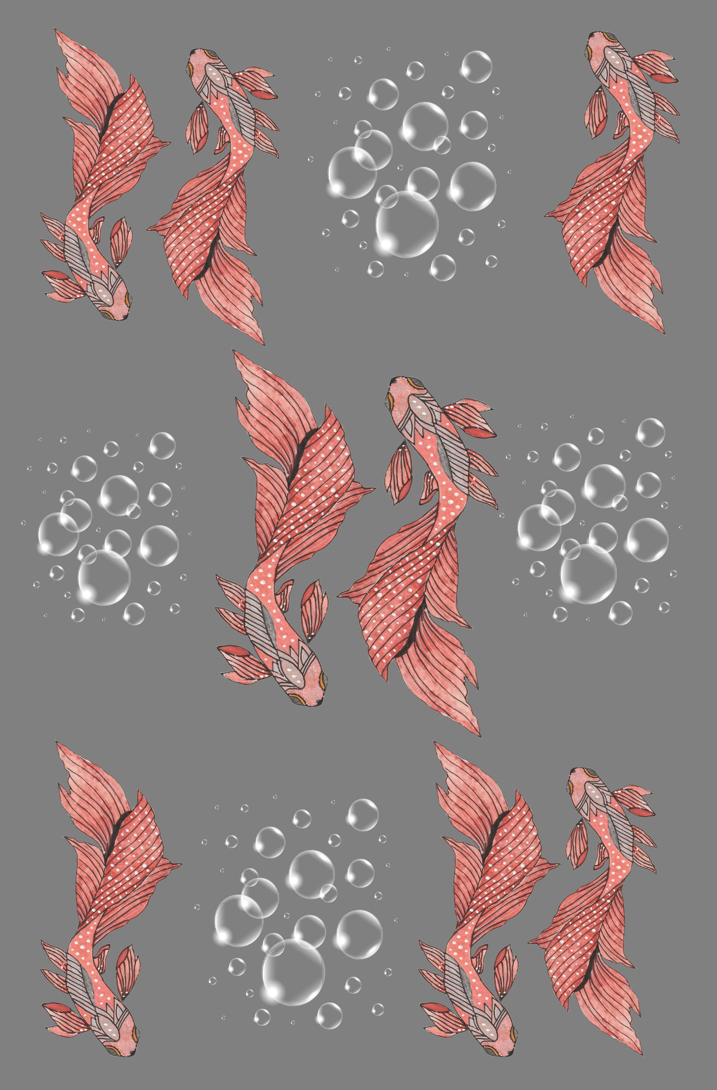 Tribal Fish- Set of 4 coasters (2 designs)